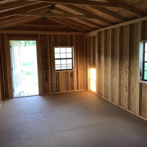 Finish the inside of this Modular Log Cabin any way you want - 12' x 24' Modular Log Cabin for under $10,000 - Project Small House