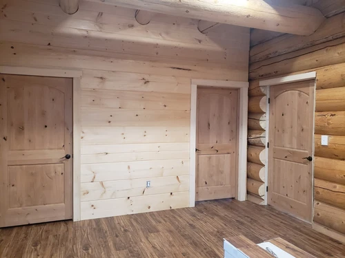 LARGE -5,000 sq.ft LOG CABIN HOME shell kit 12in logs - Picture 11 of 23