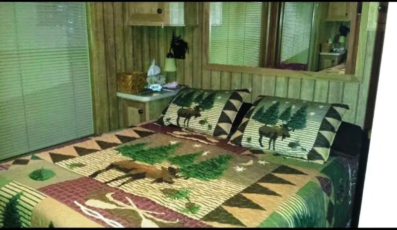 Comfortable Queen Bedroom with 19" television with 70 plus channels