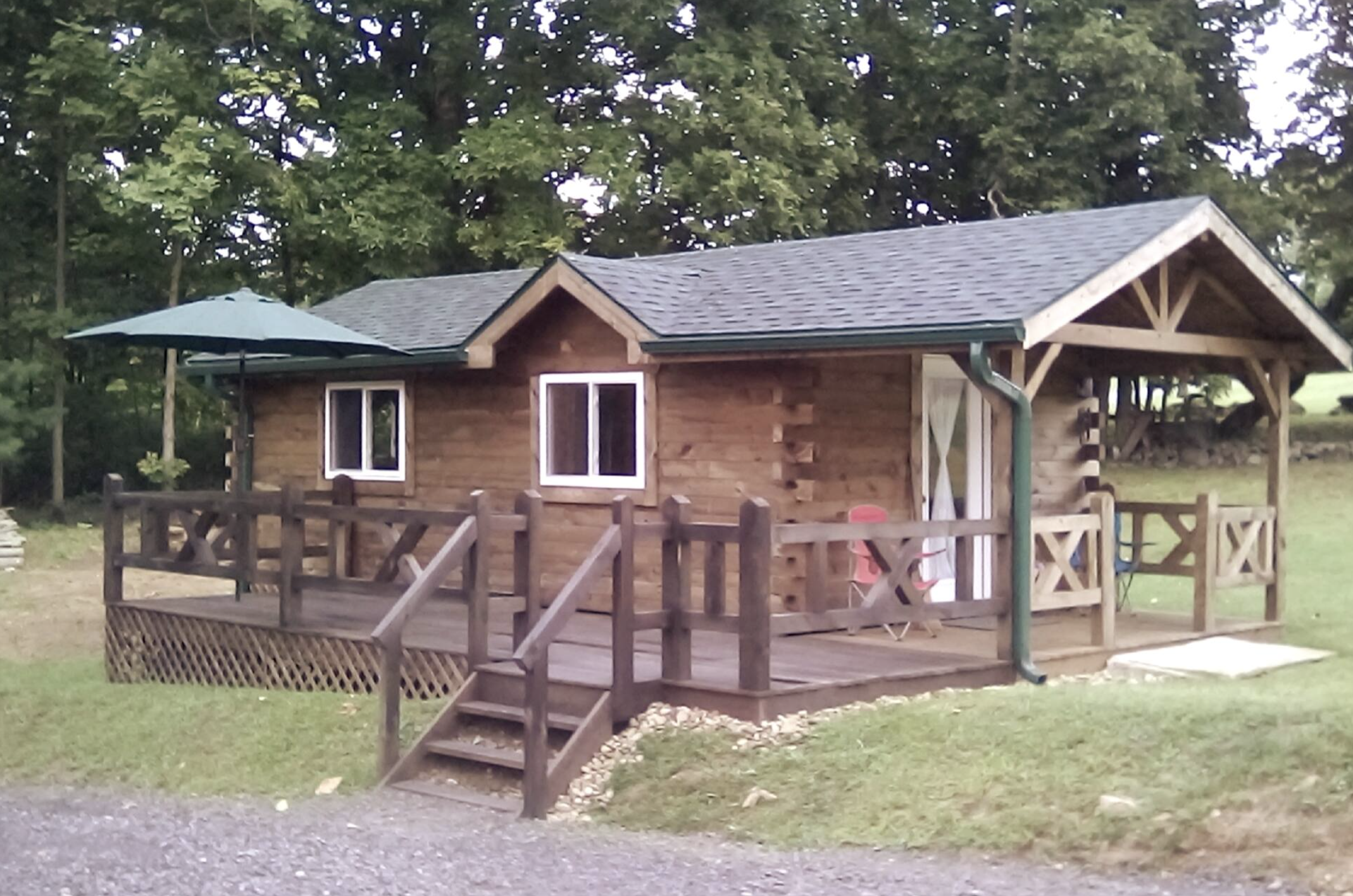 Inside an Amish-Crafted Log Cabin with a Rustic Elegant Interior