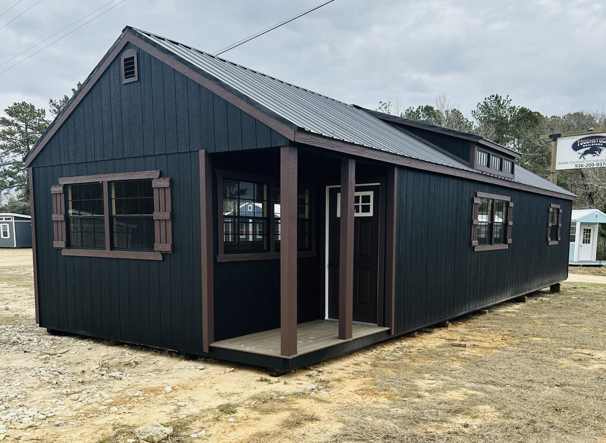 16×48 Side Porch Cabin with Dormer Under $25,000