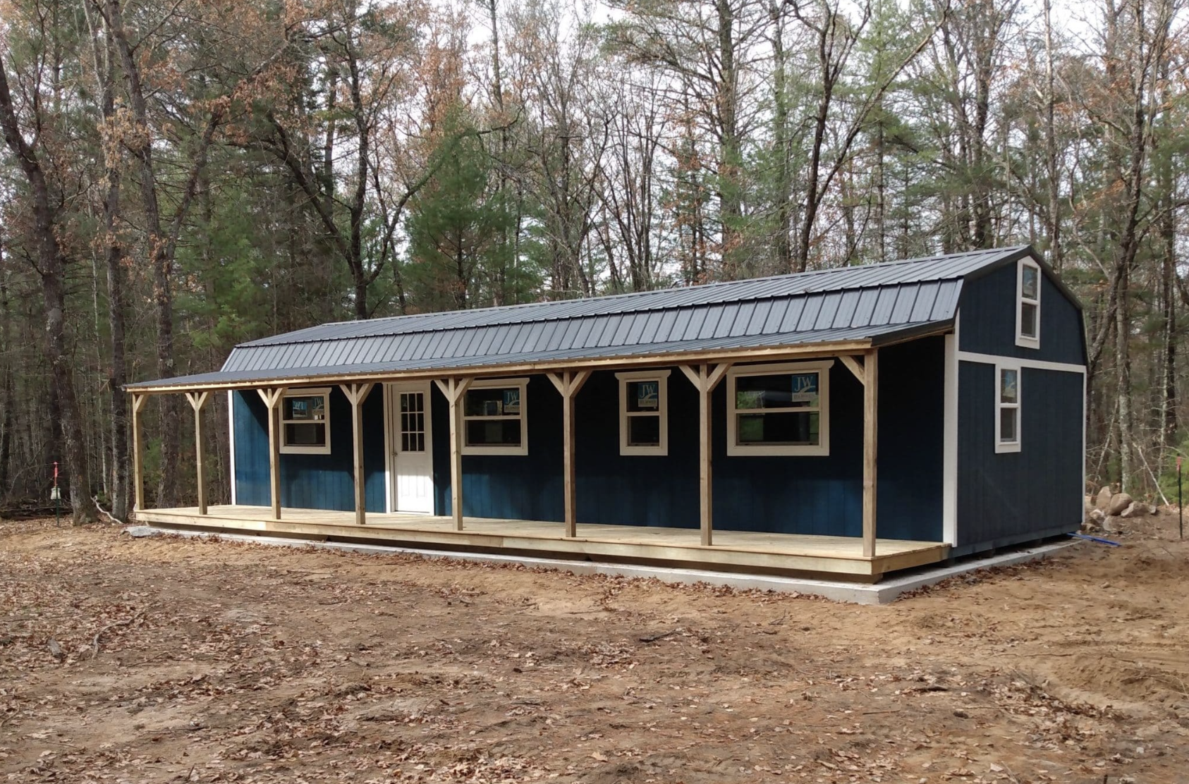 Portable Lofted Cabins with Side Porch Starting at $8,122