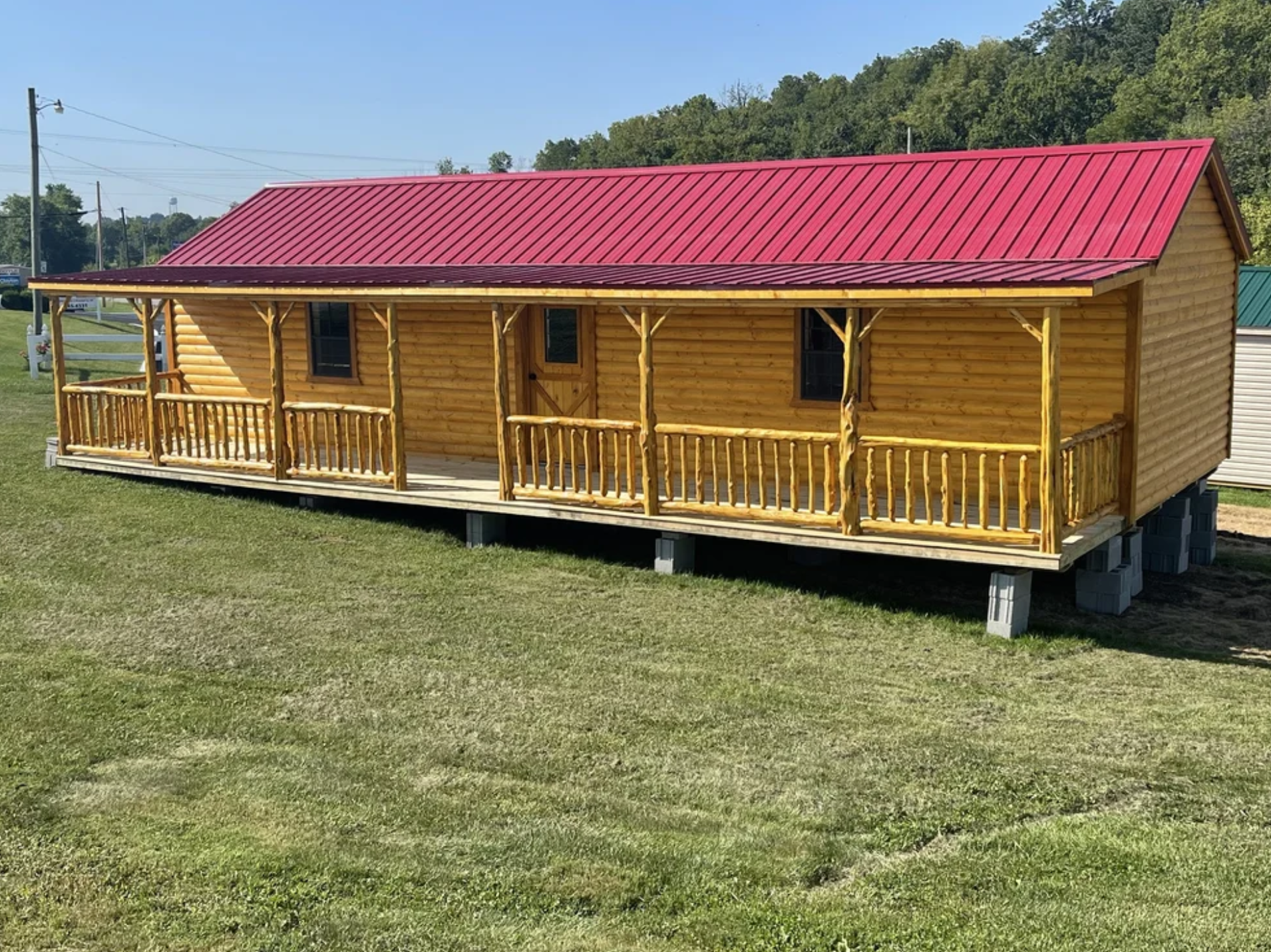 Charming Log Cabin with 6-Ft Porch Starting Under $25,000