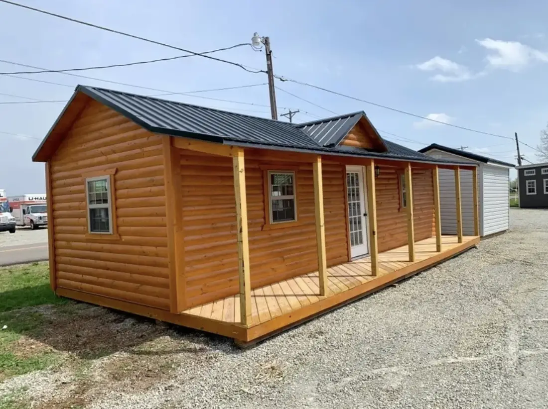 A Closer Look at a 16×32 Portable Log Cabin Under $35,000