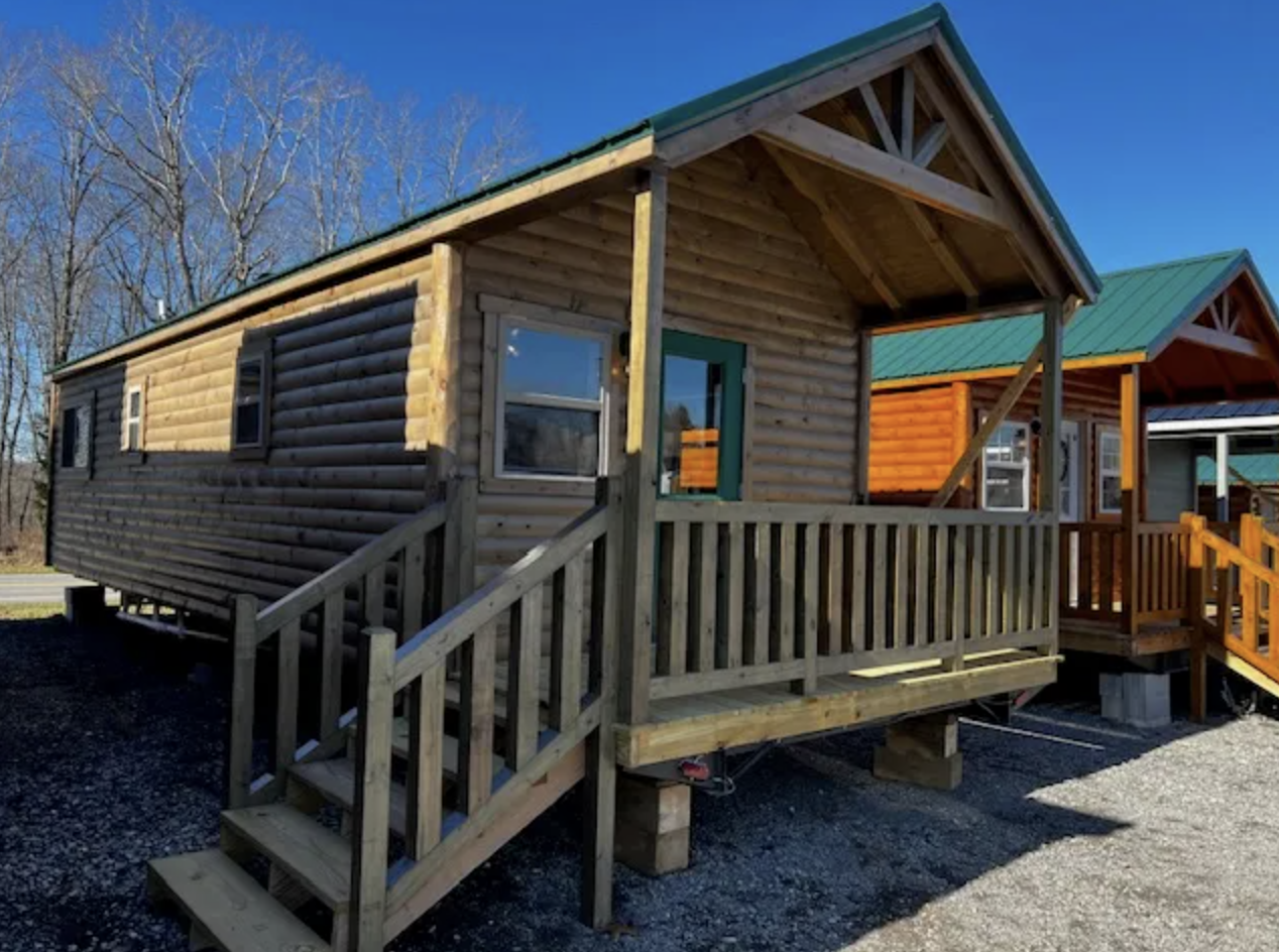 Inside a 12×38 Country Park Model Cabin at a Reasonable Price
