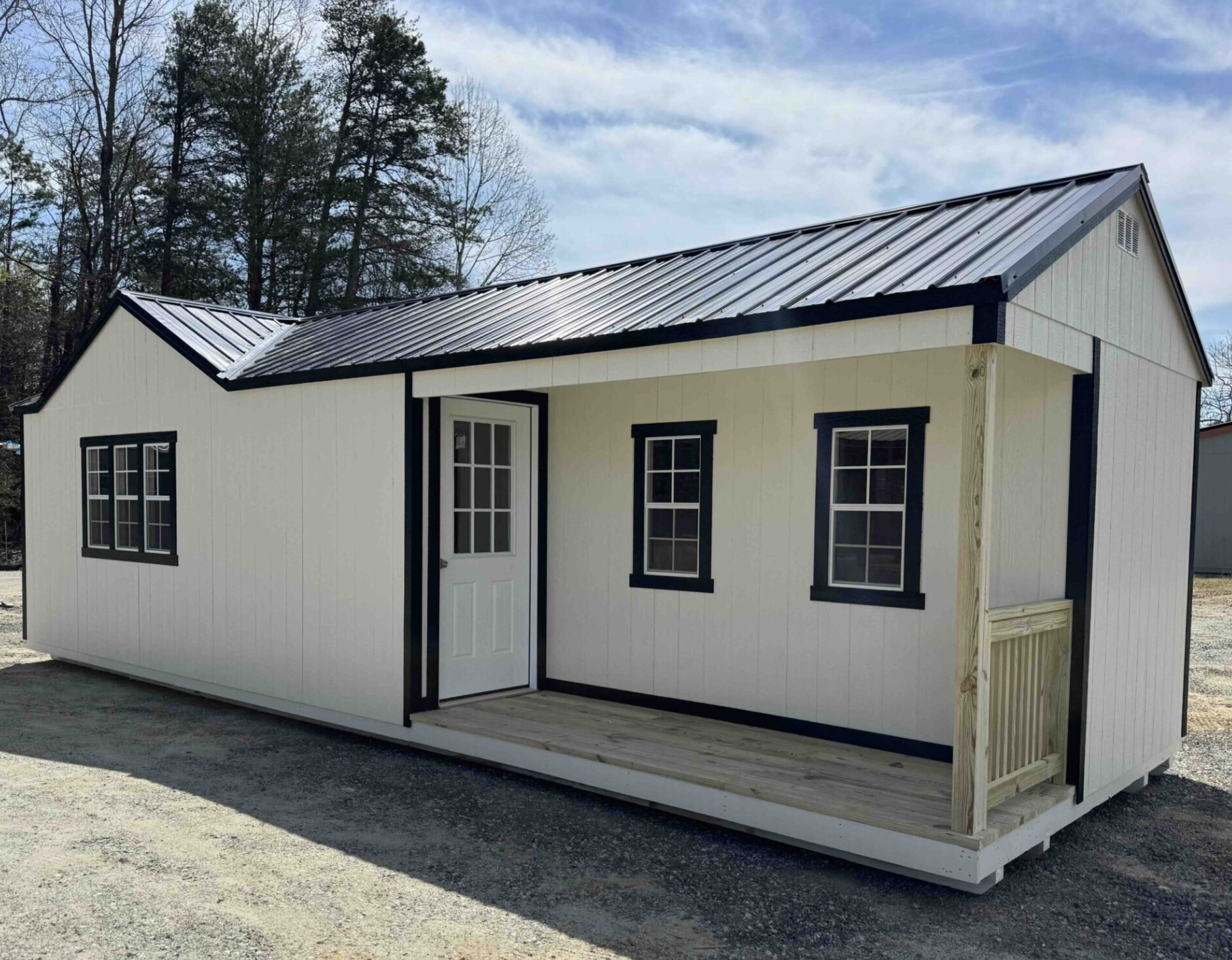 Affordable $14,000 Cabin with A-Frame Roof for Rural Living