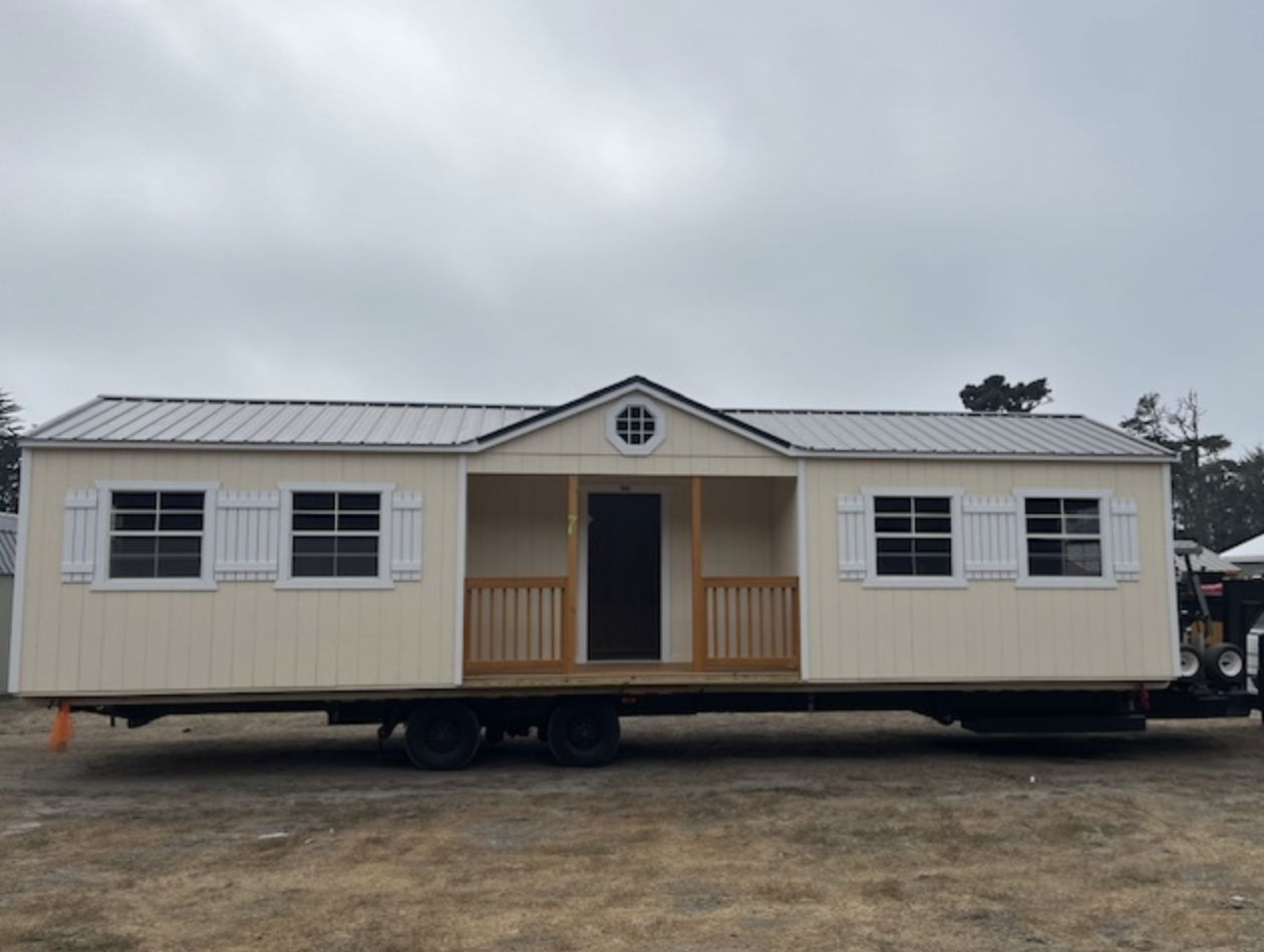 12×40 Portable Cabin with Center Porch