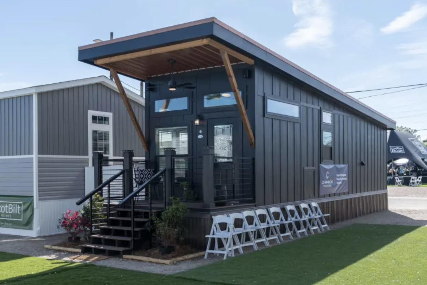 399 Sq. Ft. Wedge Tiny House with a Stunning Modern Interior