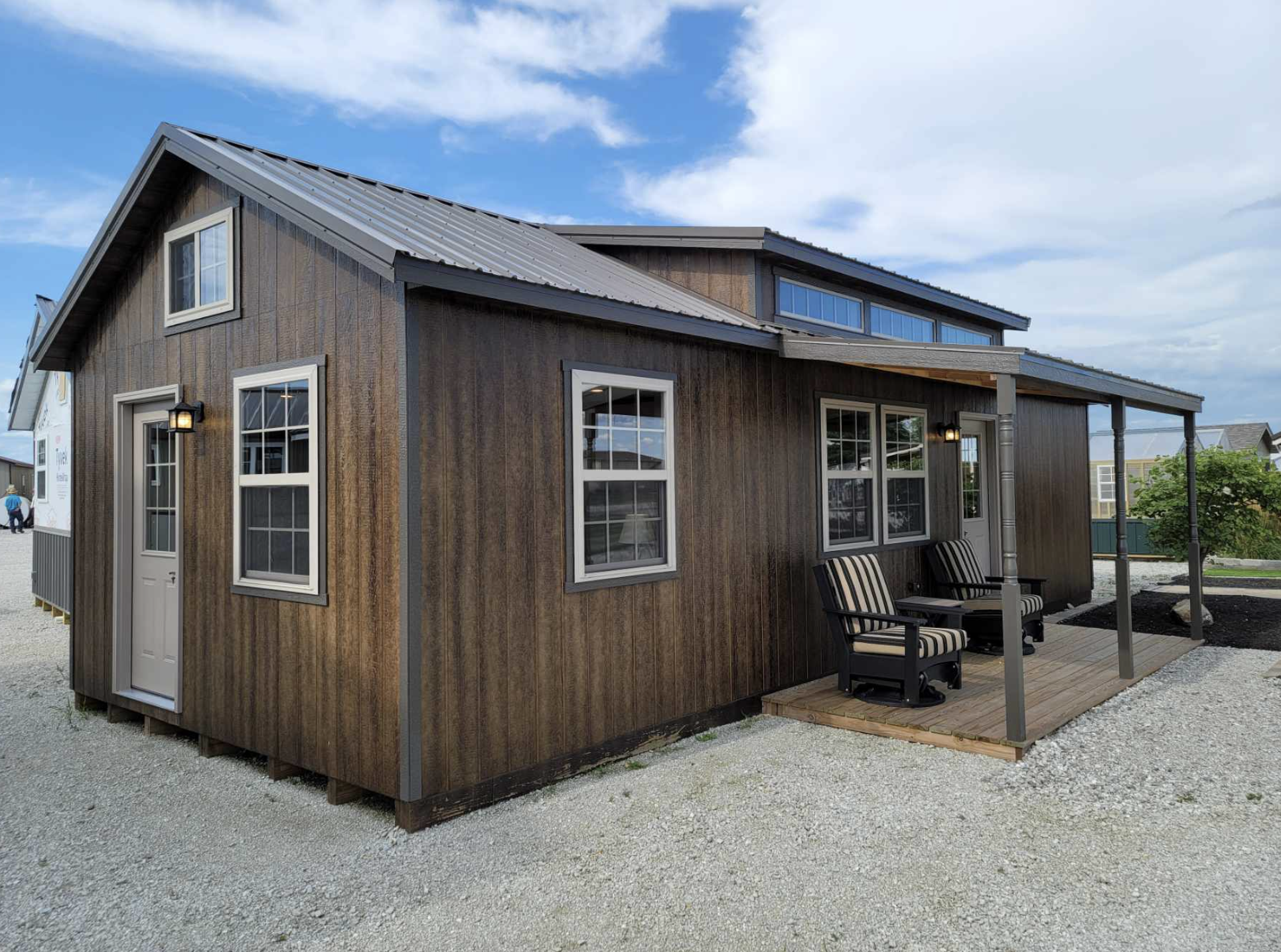 14×36 Finished Cabin Tiny Home with Two Loft Bedrooms and One Main Bedroom
