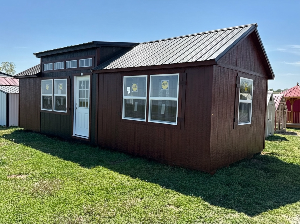 12×32 Wood Cabin with Countryside Charm at $20,633