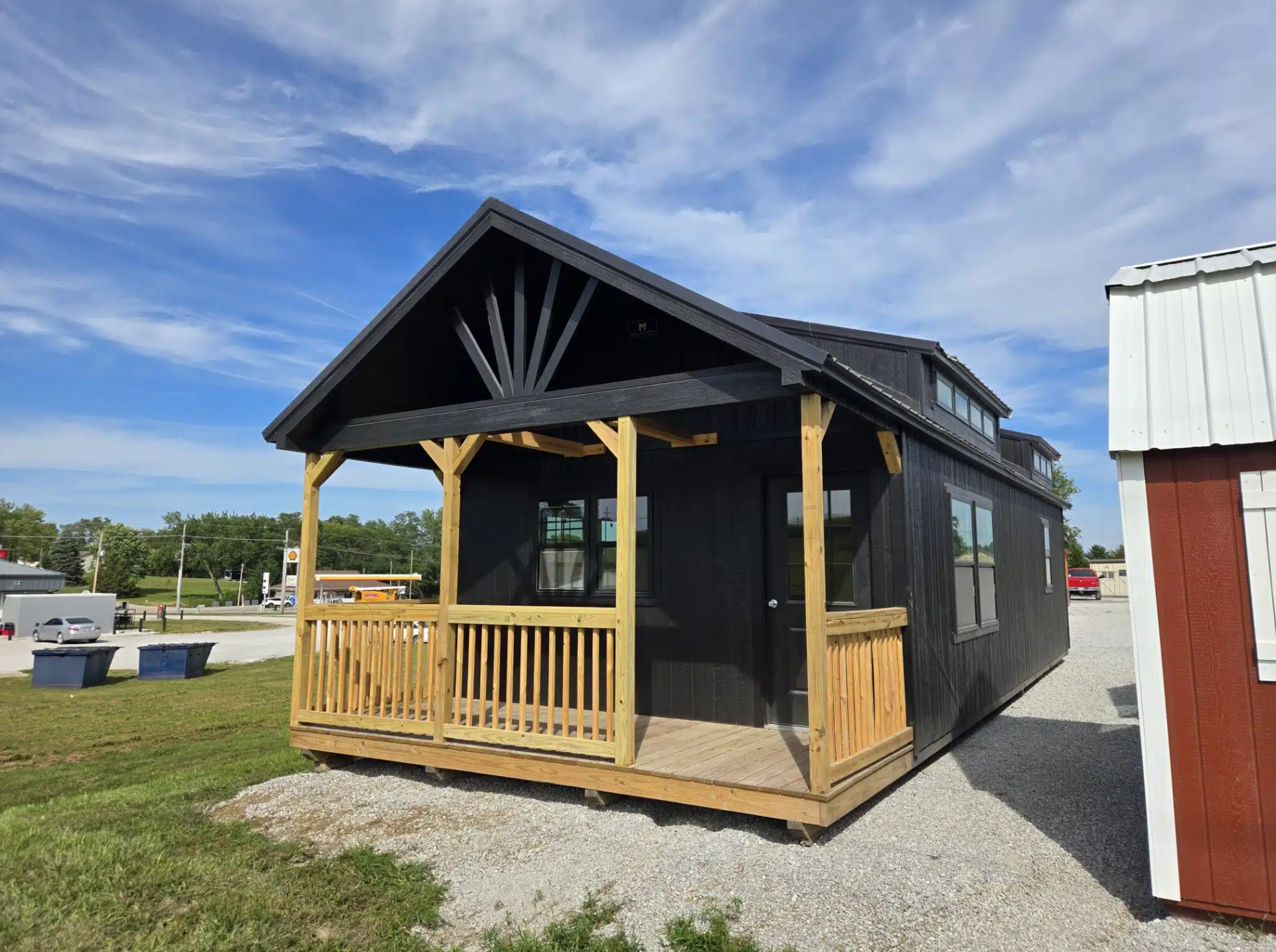 16×40 Cabin with Covered Porch and Spacious