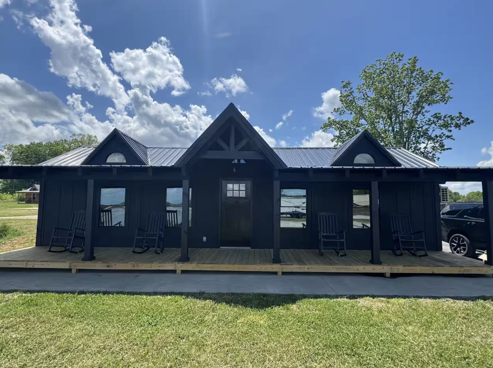 3-Bedroom Lakeside Cabin with Covered Porch and Smart Use of Space