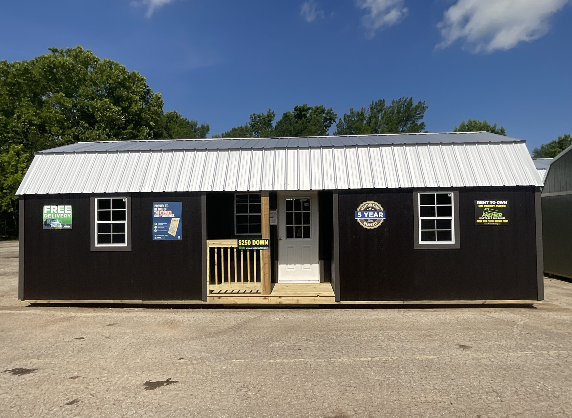 Affordable 12×32 Center Porch Cabin Under $12,000