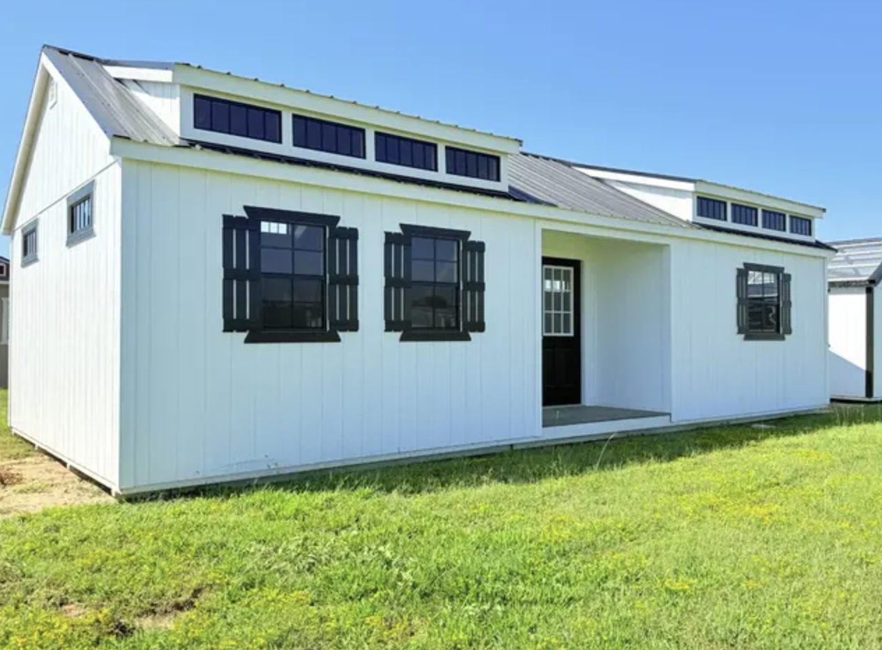 Elegant 16×36 White Cabin Under $25,000