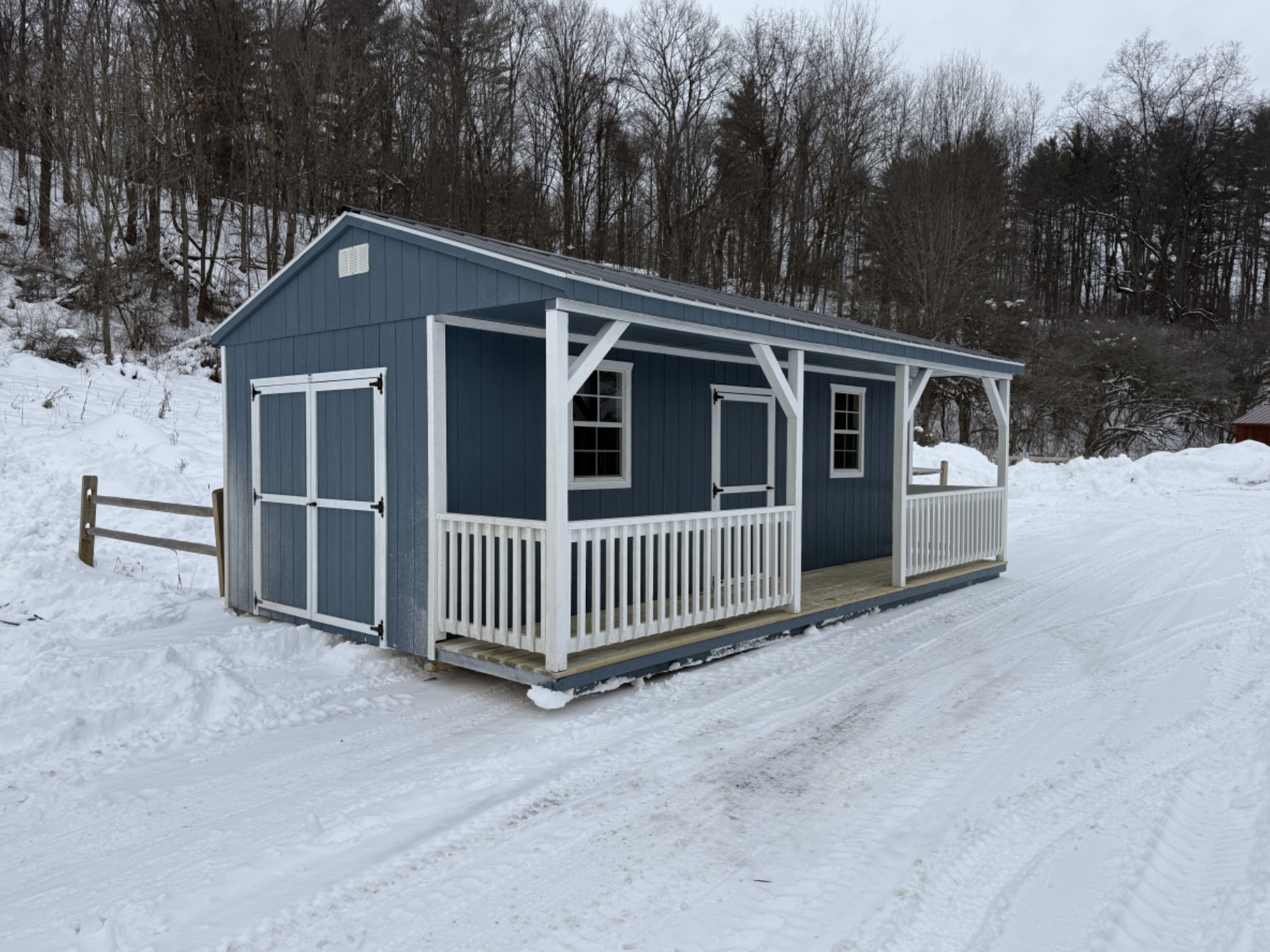 Wedgewood Blue 14×24 Cabin Under $10,000