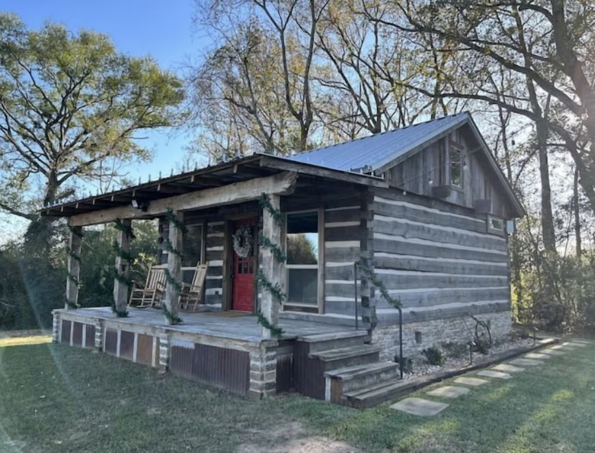 Rustic 1800s-Style Log Cabin with Timeless Appeal