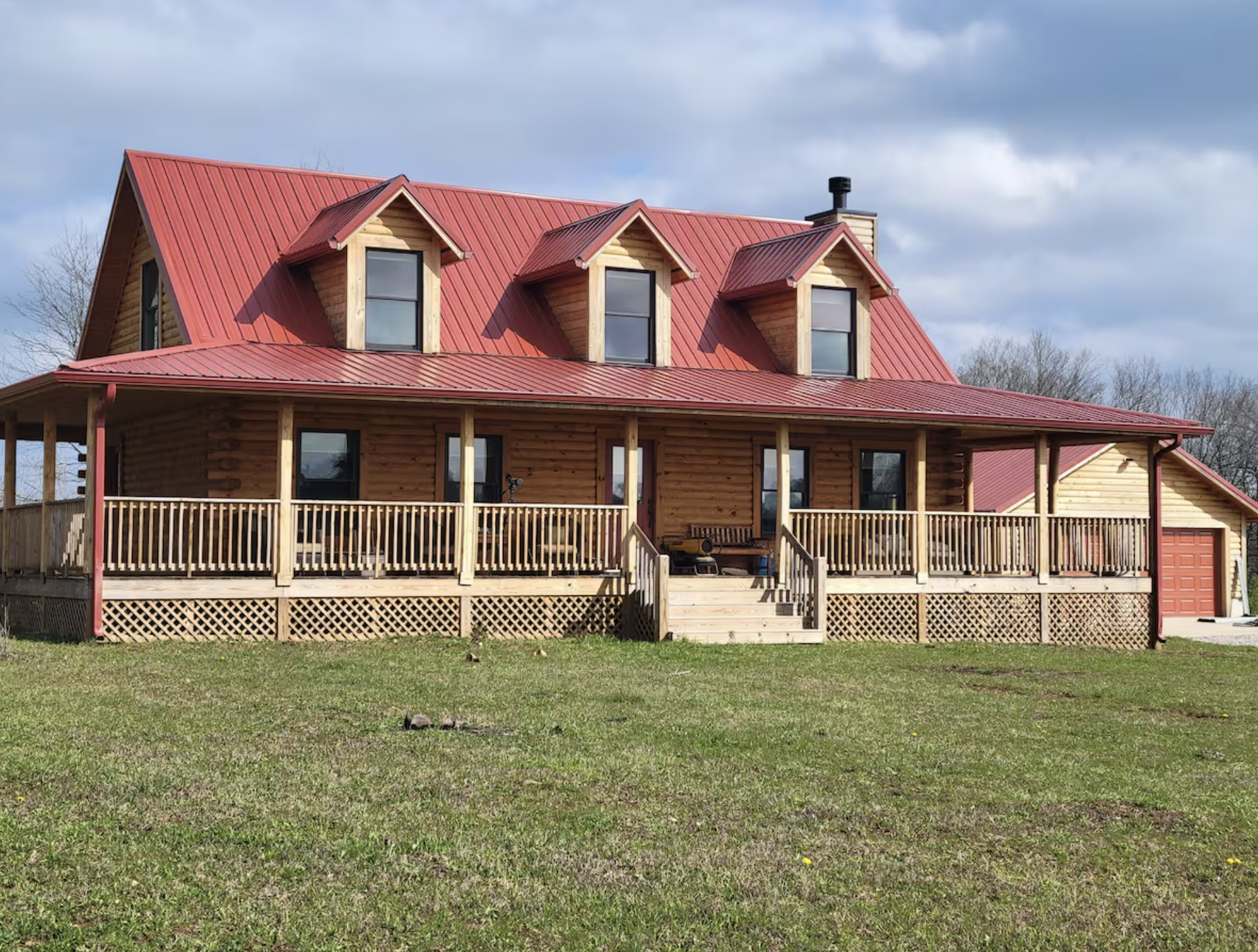 Brand-New Log Cabin with Timeless Appeal