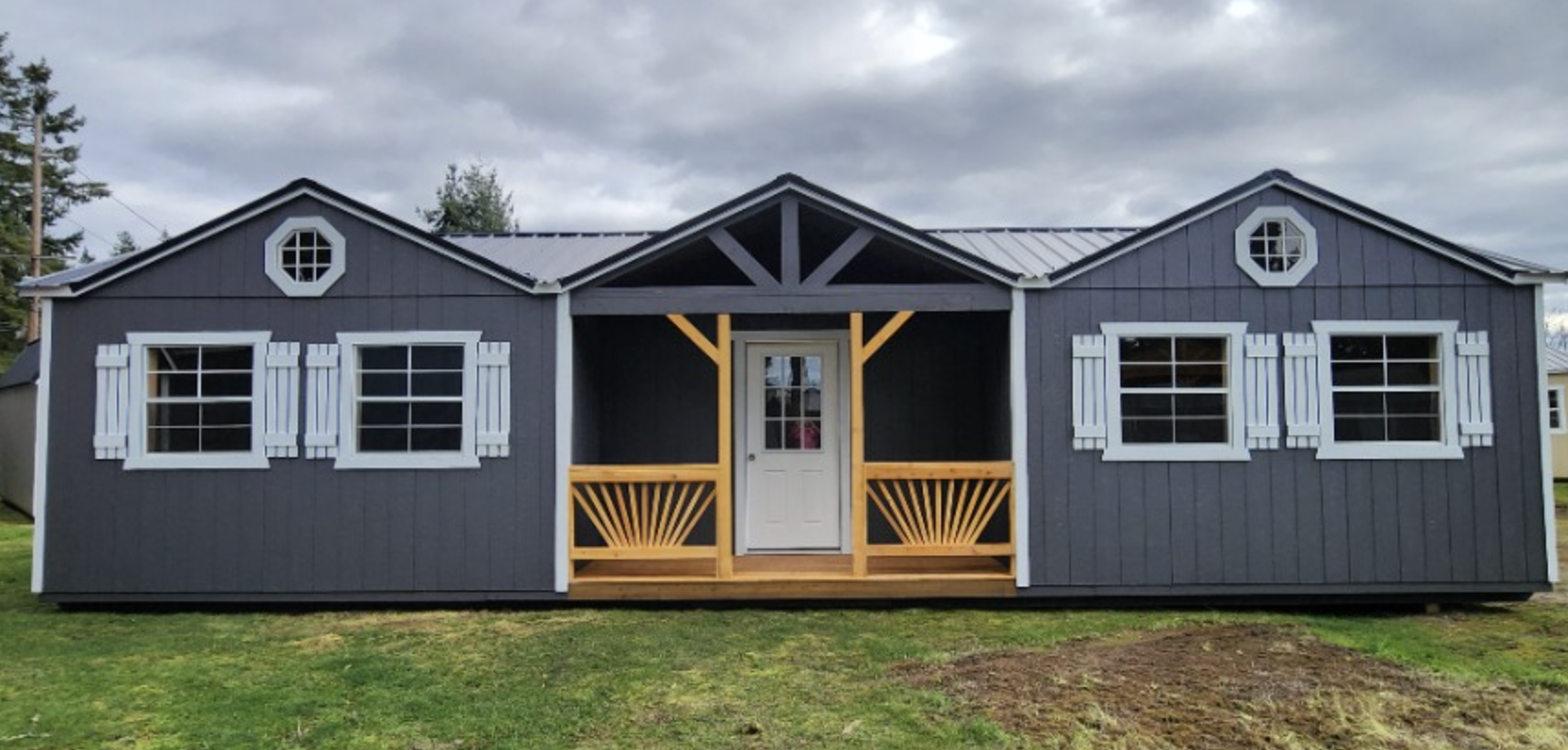 Versatile 14×40 Cabin Shed at $24,316