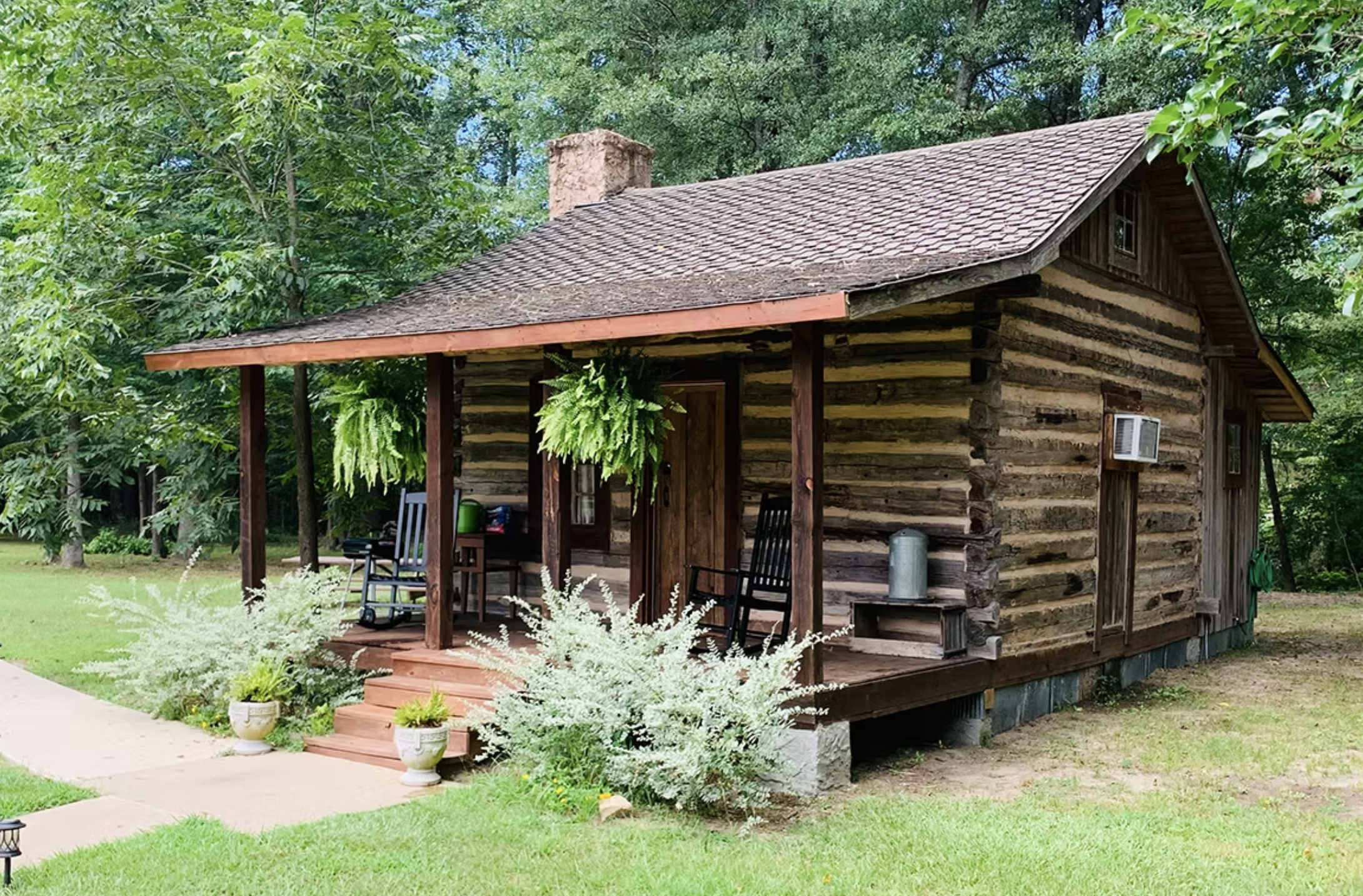 Explore the Rustic Charm of This 175-Year-Old Log Cabin