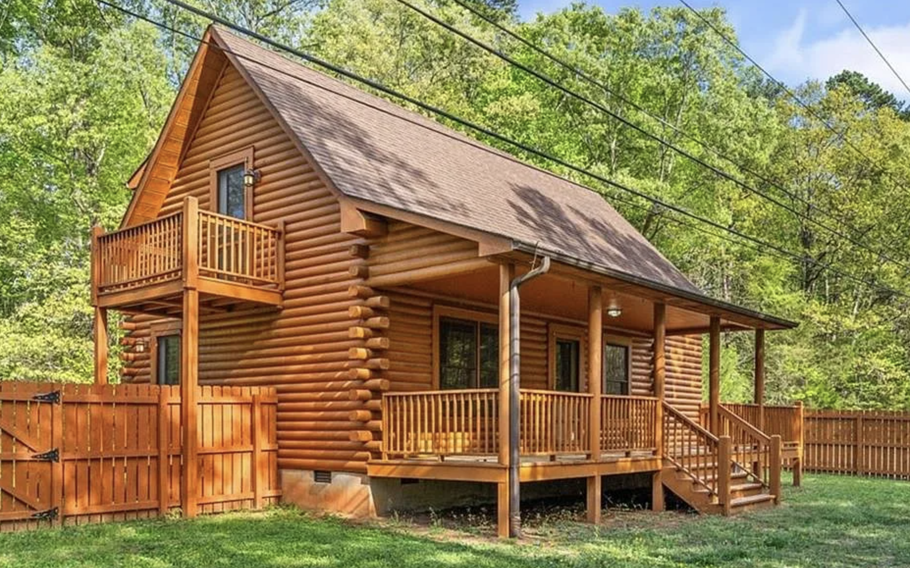  Charming 1.5-Story Log Home on 5.7 Acres
